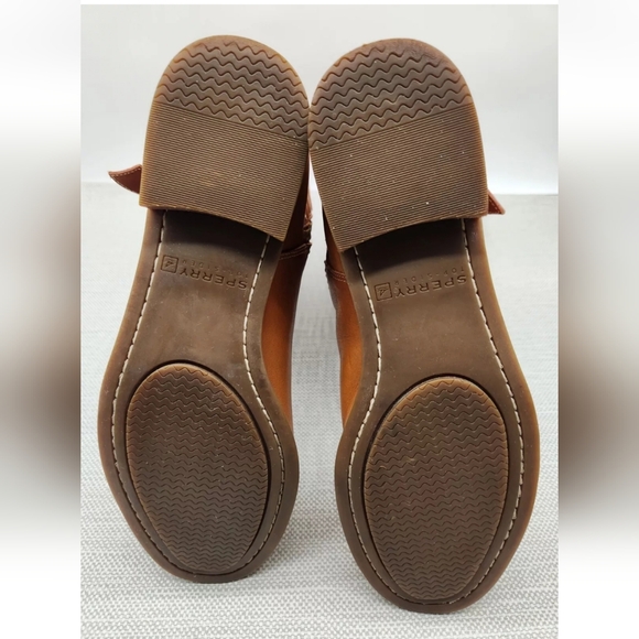 Sperry top sider sable size 7 M tan leather knee high riding boots waterproof - Picture 9 of 16